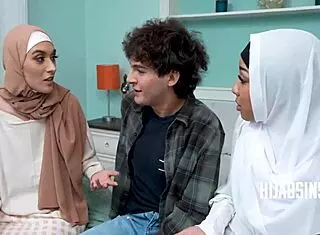 We'll Do Anything For You To Delete The Evidence, Hijab Stepsis, In This Taboo Virgin 3some Encounter