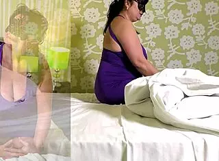 busty mature milf in first time photoshoot close up