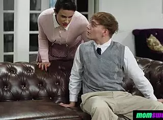 Obsessive Religious Milfs Ride In Interracial 4some To Save Step Sons