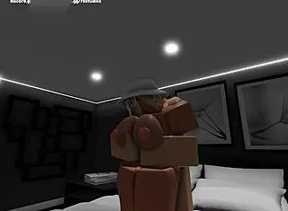Roblox girlfriend gives me the best bedroom experience with her big tits
