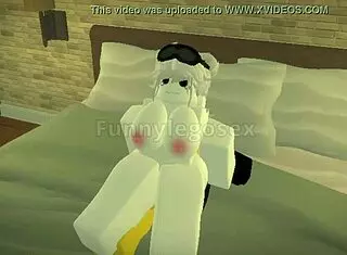 hey, check this out - roblox yellow husband is riding and fucking his hot big tits wife in cowgirl style, what a wild sex session 😈