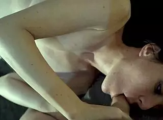 damn, this cute brunette neighbor gives a sloppy pov blowjob and takes a huge cumshot mouthful