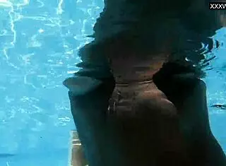 Beautiful Big Breasted Beauty Angelica Heart Enjoys Pool Bikini Time with Friend