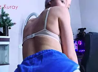 The best gift comes from my lips in a close-up homemade moment