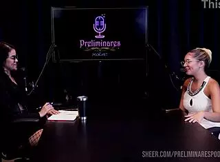 Amateur Latina group action heats up with big ass curvy babe Barbara Sol in outdoor public fetish domination and toy play during podcast interview part 3 on Sheer Red