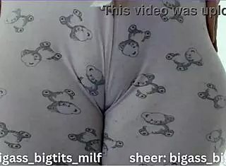 camel toe with pajama on this amateur latina bbw spreading her big pussy lips and clit solo