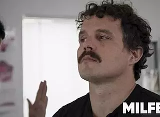 hey, this hot nurse milf is getting so horny during the patient exam