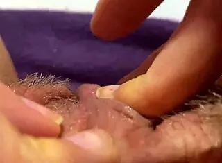 check out this big clit pulsing in closeup orgasm...