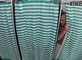 i can't resist as horny stepsister angel wicky handles two massive cocks in the dorm shower