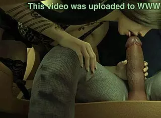 Hot girl deepthroats huge cock outdoors in car.