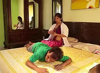 Oh man, that Indian lady doctor is seducing the old patient in the hospital.