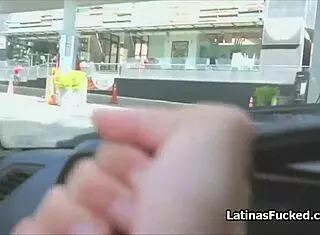 This busty Latina amateur with no bra endures rough titty fuck and big cock pounding in casting interview