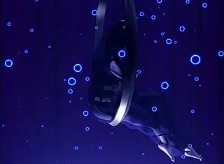 tharja in cosplay outfit dances nude with glasses for body worship