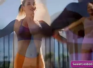 I feel so horny kissing my sexy friend gizelle blanco after our early morning outdoor workout