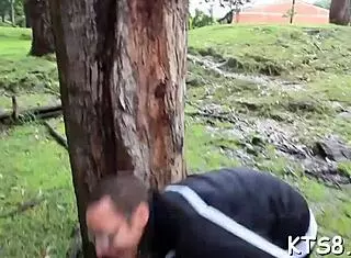 hey, why does this ladyboy get slammed so hard by her buddy?