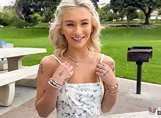 bang real teens - emma rosie takes hard pov fucking in her shaved pussy with tattoo piercing action!