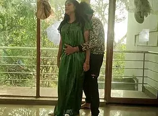 Desi Couple Share Sweet Kisses and Gentle Moments