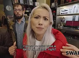 Swap4k Wives Get Kinky with Random Girl Pickup for Wife Swap Cuckold Watching in Stockings