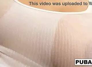 Jayden Cole Competes In Wet T-Shirt Contest Leading To Solo Masturbation And Cum In Shower