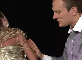 She lights up while he rips clothes for rough wet pussy fucking in passionate quickie