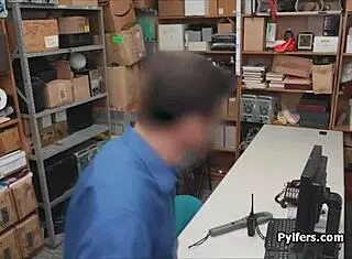 Beautiful Big Tit Pilfer Rides Cock Hard in Office Spying Scene