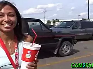 I love watching this cute teen with small tits get facialized after teasing her Latina girlfriend