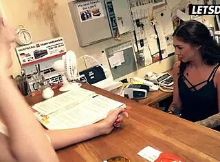 Hey, darcia lee got caught masturbating and then banged hard in her tight pussy at horny hostel 😏