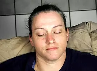Huge homemade facial blasts cum right into her eyes with close-up double shots and dirty talk action.