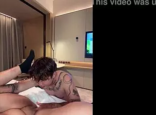 Oh man, watching this hot Asian guy slowly licking that pussy and fucking with such passion... it's just, uh, intense ya know?