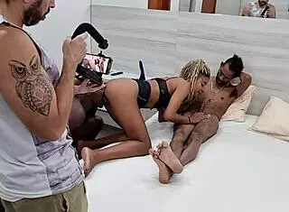 Hey, watch safada rebeca olew taking double penetration with friends at motel