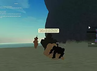 Roblox Porn With Rough Anal Whore Riding Big Black Cock