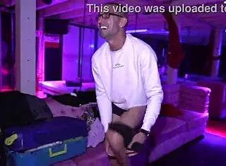 behind the scenes a hot blonde and brunette get fucked hard in a swinger club with blowjobs and squirting action