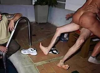 Fucking friend's girlfriend hard while he watches me cum in his mouth