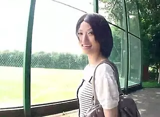 japanese babe mizuki gets picked up and fucked with hairy pussy creampie in uncensored action