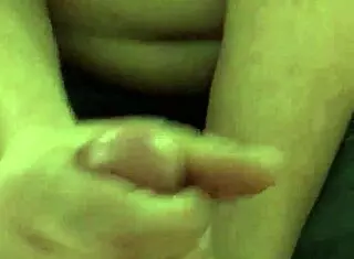 Girlfriend Rubs My Big Hard Cock for 1st Time Prostate Play with Milking!