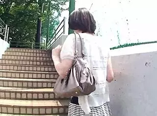 japanese babe mizuki gets picked up and fucked with hairy pussy creampie in uncensored action