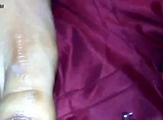 Ebony Beauty Gives Intense Footjob Leading To Massive Cumshot On Her Sexy Feet