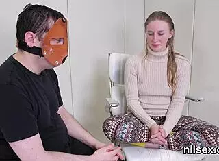 flirty cutie gets brought to asshole asylum for awkward treatment with ass licking and ass to mouth 😈