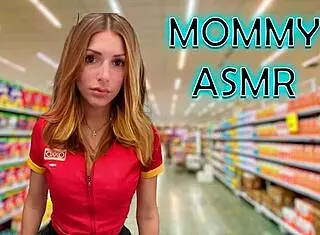 Hey, in this ASMR roleplay, the flirty cashier starts teasing with subtle glances and playful banter.