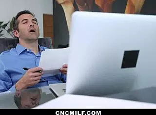 Can we freeuse this hot stepmom and stepdaughter while doing paperwork?