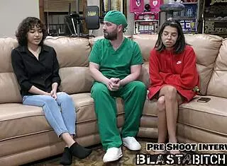 Oh Brooklyn Rossi, how do you suck that dick so deep before getting fucked hard and taking a massive cum blast?