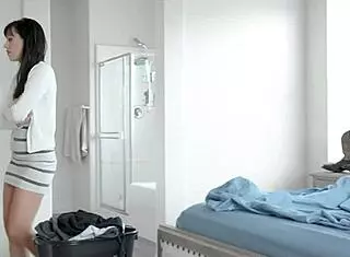 Hey, my stepsister just gave me this amazing handjob after catching me