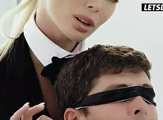 Easter bunny girl Isabelle Deltore seduces and fucks step bro in Whiteboxxx scene