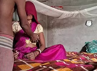 hey, check this desi wife in pink sexy sharee getting hard anal sex with interracial monster cock bent over doggystyle creampie