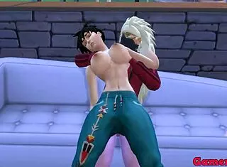 hinata and friends in cap 4 madara plays with videl losing clothes ends in creamy surprise