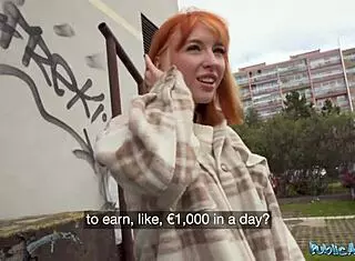 i picked up russian redhead for public hardcore blowjob and doggystyle quickie