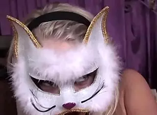 Busty Femdom Brunette Releases Blonde Lesbian for Thick Strapon Ride and Spanking Session