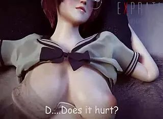 Beautiful blonde rides huge cock with shaved pussy in missionary.