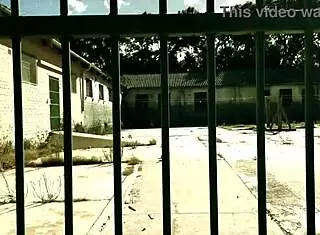 Dominatrix mistress april binds patient in brutal femdom session with cock torment at prison clinic.