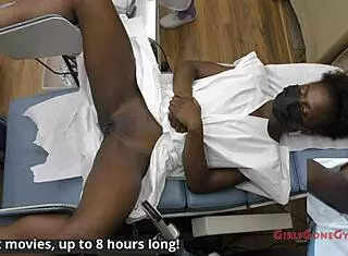 Rina arem gets yearly gyno exam from doctor tampa and nurse stacy shepard.